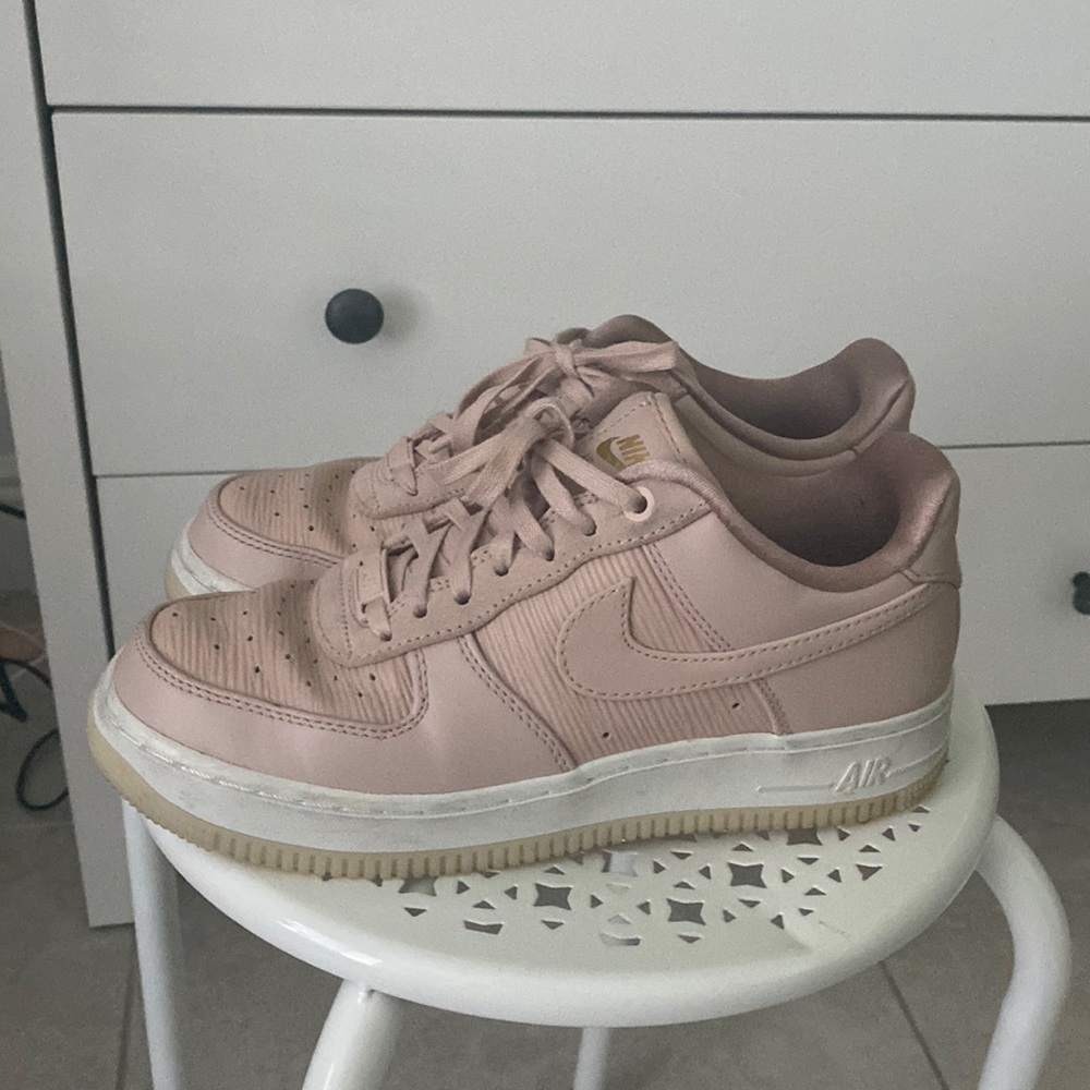 Pink AF1 Nike shoes